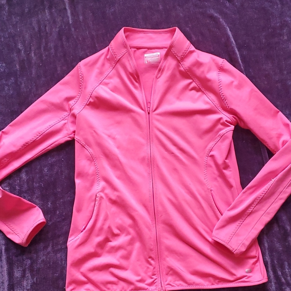 Woman's athletic yoga jacket sz L